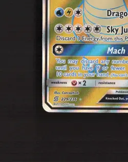 Dragonite GX 229/236 Unified Minds Full Art Ultra Rare Holo Pokemon Card LP+ - Image 5