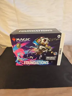 MTG Magic The Gathering Foundations Bundle 9 Boosters Foil Cards - SEALED - Image 1