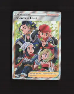 Friends in Hisui 148/159 Crown Zenith Full Art Ultra Rare Holo Pokemon Card NM - Image 1