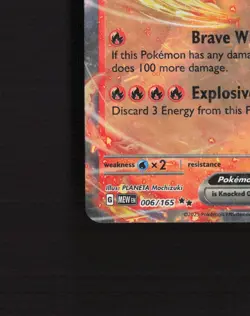 Charizard ex 006/165 Scarlet & Violet 151 Ultra Rare Holo Pokemon Card NM - Image 5