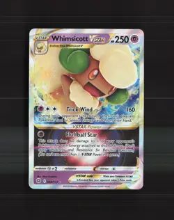 Whimsicott VSTAR 065/172 Brilliant Stars Ultra Rare Holo Pokemon Card NM - Image 1