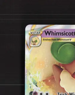 Whimsicott VSTAR 065/172 Brilliant Stars Ultra Rare Holo Pokemon Card NM - Image 3