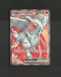 Reshiram ex 158/086 White Flare Full Art Ultra Rare Holo Pokemon Card NM - Image 1