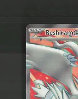 Reshiram ex 158/086 White Flare Full Art Ultra Rare Holo Pokemon Card NM - Image 3