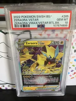 PSA 10 Zeraora VSTAR SWSH265 SWSH: Sword & Shield Promo Cards Holo - Image 1