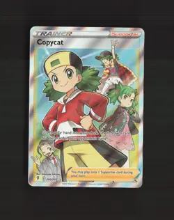 Copycat 200/203 Evolving Skies Full Art Ultra Rare Holo Pokemon Card NM - Image 1