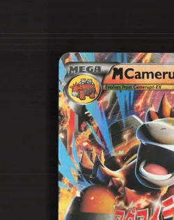 Mega M Camerupt EX XY198 XY Promos Black Star Promo Holo Pokemon Card LP+ - Image 3