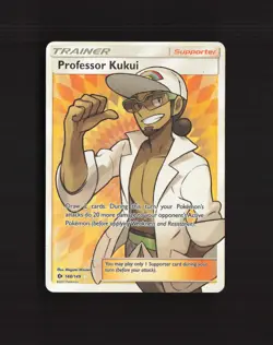 Professor Kukui 148/149 Sun & Moon Full Art Ultra Rare Holo Pokemon Card NM - Image 1