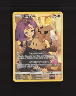 Mimikyu 245/236 Cosmic Eclipse Full Art Secret Rare Holo Pokemon Card LP - Image 1