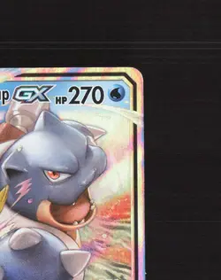 Blastoise & Piplup GX 38/236 Cosmic Eclipse Ultra Rare Holo Pokemon Card LP - Image 4