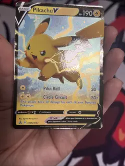 Pikachu V SWSH063 SWSH: Sword & Shield Promo Cards Holo - Image 3