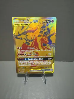 Pokemon Card - Reshiram & Charizard GX SM247 Sm Holo NM - Image 1