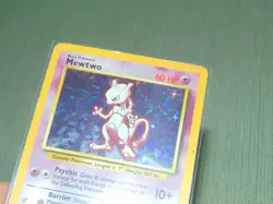 Pokemon Card Mewtwo Holo 10/102 Trading Card TCG Vintage 1999 - Image 2