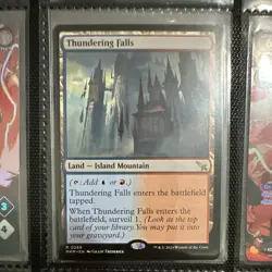 Wizards of the Coast MTG Thundering Falls MKM Rare Regular Land 0269 EN 2024 - Image 1