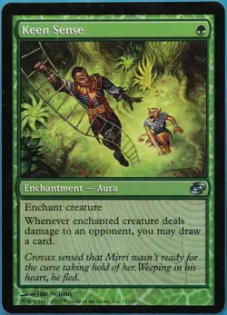 Keen Sense FOIL Planar Chaos PLD Green Uncommon MAGIC CARD (ID# 522626) ABUGames - Image 1