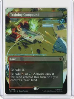 MTG Training Compound (Borderless) R Marvel Super Heroes 384 **FOIL** NM - Image 1