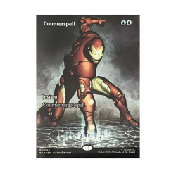 Counterspell Borderless FOIL 0052 MTG Marvel Super Heroes Eternal Legal Ironman - Image 1