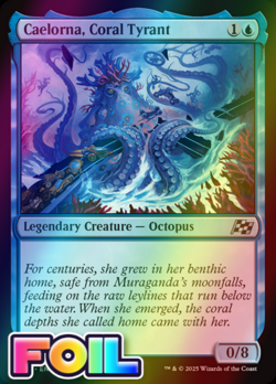 x1 Caelorna, Coral Tyrant DFT Aetherdrift MTG 40 FOIL UNCOMMON M/NM 1x - Image 1