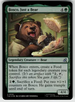 Bosco, Just a Bear Foil Avatar: The Last Airbender: Eternal-Legal 132 U NM MTG - Image 1