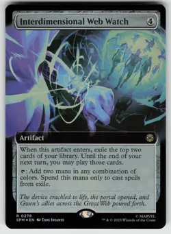 Interdimensional Web Watch (Extended Art) Foil Marvel's Spider-Man 278 R LP - Image 1
