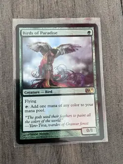 Mtg M11 Birds of Paradise Bird Promo Foil Near Mint Never Played NP - Image 1