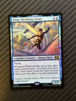Wasp, Shrinking Savior Commander: Marvel Super Heroes Foil - Image 1