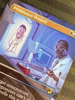 Permission Denied Borderless R 0017 Jurassic World Collection REX MTG NM - Image 4