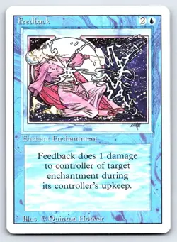 Feedback Uncommon Revised Edition Magic: The Gathering Lightly Played - Image 1