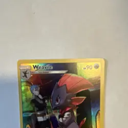 Pokemon Weavile Secret Rare Holo 238/236 90 HP Cosmic Eclipse TCG 2019 - Image 3