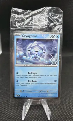 Cryogonal 047/191 Holiday Calendar Cosmos Holo Snowflake Stamped Sealed Pokemon - Image 1