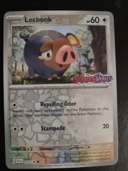 Lechonk 156/198 - Scarlet & Violet BEST BUY Stamped Promo - Pokemon Card NM - Image 1