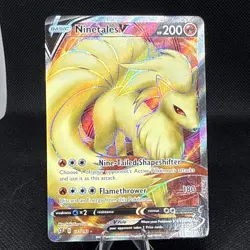 The Pokemon Company Ninetales V 177/192 Swsh02 Rebel Clash Ultra Rare Holo EN - Image 1