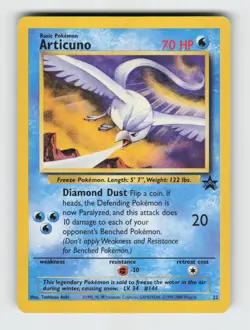 Articuno 22 Promo Wizards Black Star Promos Pokemon 1999 Moderately Played - Image 1