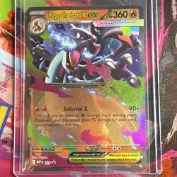 Pokemon TCG Mega Charizard X EX 029 Mega Evolution Promo Holo English 360 HP - Image 1