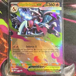 Pokemon TCG Mega Charizard X EX 029 Mega Evolution Promo Holo English 360 HP - Image 3