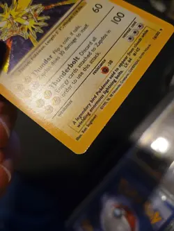 1999 Pokemon TCG Base Set Zapdos Holo Rare Card 16/102 MP Condition - Image 5