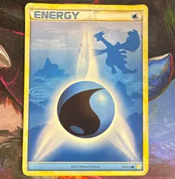 Pokemon TCG Water Energy 117/123 Heartgold & Soulsilver Regular Common Eng 2010 - Image 1