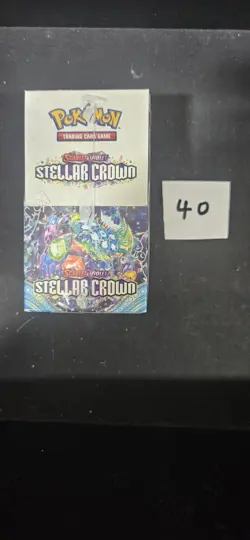 Pokemon TCG Stellar Crown Half Booster Box (18 Packs) New and Sealed - Image 1