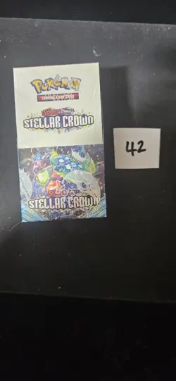 Pokemon TCG Stellar Crown Half Booster Box (18 Packs) New and Sealed - Image 1