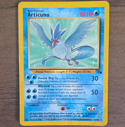 Pokemon TCG Articuno 2/62 Fossil Holo Rare Unlimited English 70 HP 1999 - Image 1