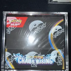 Pokemon Chaos Rising Booster Box (36 Packs) - New & Sealed - With Acrylic Case - Image 1