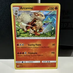 Pokemon TCG Arcanine 22/149 Sun & Moon Holo Rare Holo English - Image 1