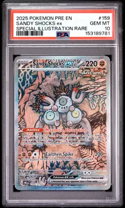 2025 POKEMON PRE Sandy Shocks Ex | SPECIAL ILLUSTRATION RARE PSA 10! - Image 1