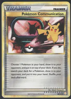 Pokemon Communication 98/123 Uncommon HeartGold & SoulSilver Pokemon Damaged - Image 1