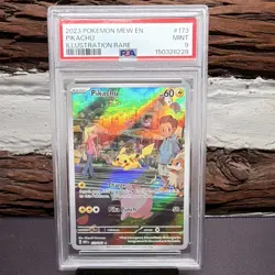 Pikachu 173/165 SV 151 Illustration Rare Holo EN PSA 9 - Image 1