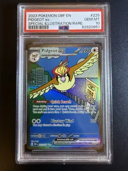 2023 POKEMON OBF EN-OBSIDIAN FLAMES SPECIAL ILLUSTRATION RARE PIDGEOT EX PSA 10 - Image 1