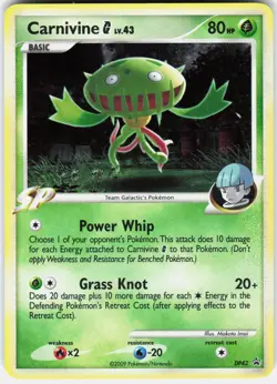 Pokemon Carnivine G DP42 Holo Promo Diamond and Pearl Promos Pokemon Near Mint - Image 1