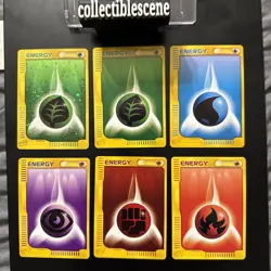 2002 Pokemon Green Grass Energy HOLO plus 5 E-Reader Energies Lot of 6 - Image 1