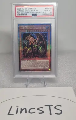 YU-GI-OH! PSA 10 RA04-EN118 WINGED DRAGON OF RA 1ST ED-QUARTER CENTURY SCR - Image 3