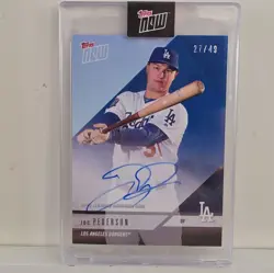 Topps Now 2017 Joc Pederson Autograph /49 OD-410B Los Angeles Dodgers Mint - Image 1